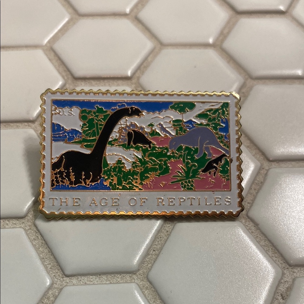 **bundle with any item to get for free** The Age of Reptiles stamp enamel pin